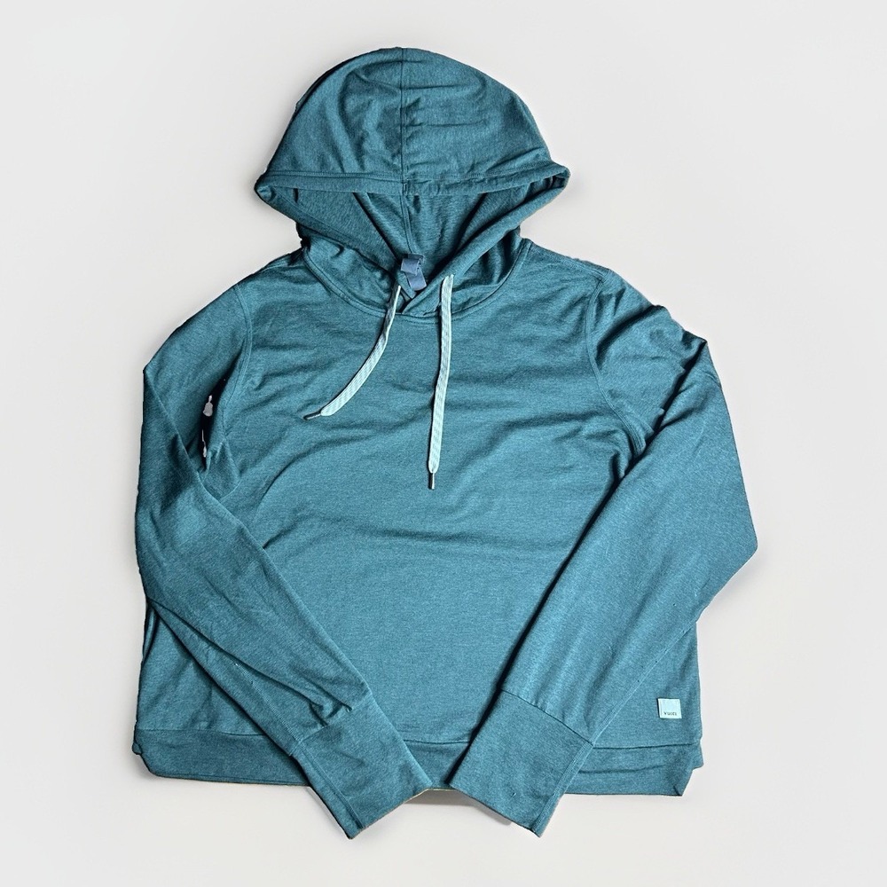 Vuori Hoodie Womens Large Green Halo Essential Performance Dreamknit VW226